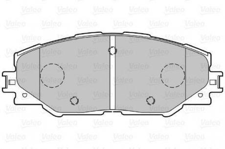 Гальмівні колодки дискові TOYOTA Auris/Prius/Rav4 "1,8-2,5 "F "06>> Valeo ="301078" (фото 1)
