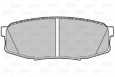 Гальмівні колодки дискові TOYOTA LandCruiser200 "4,5-4,7 "R "08>> Valeo ="301340" (фото 1)