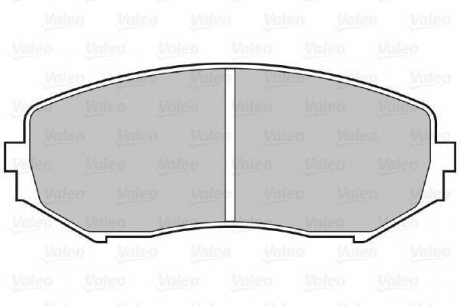 Гальмівні колодки дискові SUZUKI GrandVitara "1,6-1,9 "F "05>> Valeo ="301877" (фото 1)