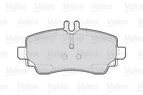 Гальмівні колодки дискові MERCEDES A-Class "1,4-2,1 "F "97-04 Valeo ="301549" (фото 1)