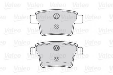 Гальмівні колодки дискові ford mondeo iii "1,8-3,0 "r "00-07 Valeo ="301740" (фото 1)