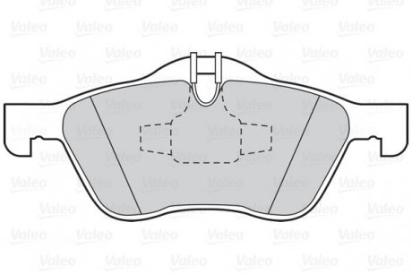 Гальмівні колодки дискові mini cooper, one "1,4-1,6 "f "01-07 Valeo ="302019" (фото 1)