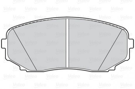 Гальмівні колодки дискові mazda cx-7, cx-9 "2,2-3,7 "f "07>> Valeo ="302149" (фото 1)