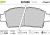 Гальмівні колодки дискові toyota yaris "1,0-1,4 "f "99-05 Valeo ="301606" (фото 1)