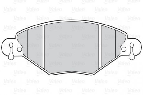 Гальмівні колодки дискові citroen c5 "1,6-2,0 "f "01-08 Valeo ="302022" (фото 1)