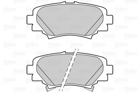 Гальмівні колодки дискові MAZDA 3 "1,5-2,2 "R "13>> Valeo ="302288" (фото 1)
