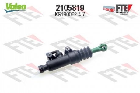 Циліндр зчеплення головний CITROEN/FIAT/PEUGEOT Valeo ="2105819" (фото 1)