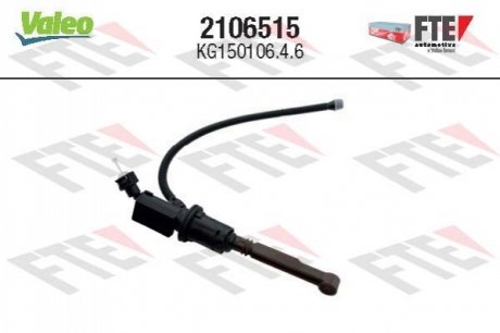 Циліндр зчеплення головний CITROEN/PEUGEOT Valeo ="2106515" (фото 1)