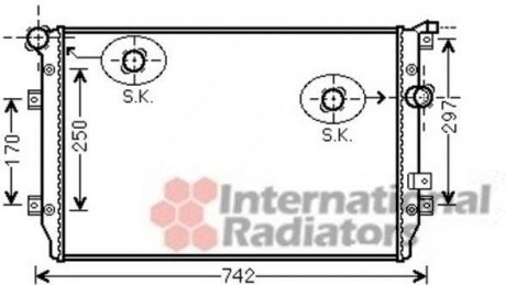 Радиатор (вир-во) Van Wezel 58002287 (фото 1)