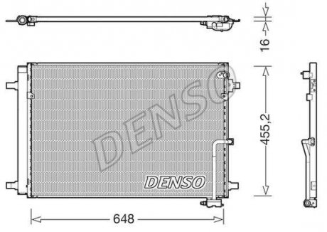 Радиатор кондиціонера volkswagen Denso DCN02042 (фото 1)