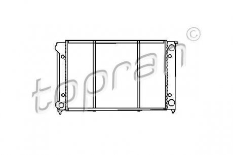 Радиатор, охлаждение двигателя TOPRAN 102 726 (фото 1)