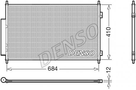Радиатор кондиціонера honda Denso DCN40027 (фото 1)