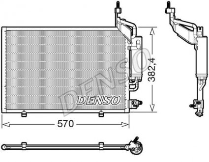 Радиатор кондиціонера ford Denso DCN10050 (фото 1)