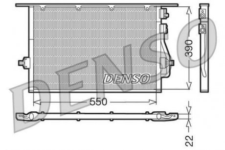 Радиатор кондиціонера ford Denso DCN10014 (фото 1)