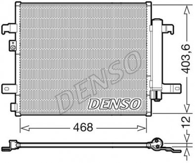 Радіатор кондиціонера Fiat Denso DCN09124 (фото 1)