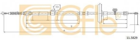 Трос стояночного тормоза COFLE 11.5829 (фото 1)