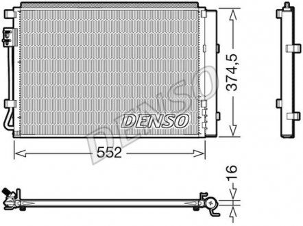Радиатор кондиціонера Denso DCN41017 (фото 1)