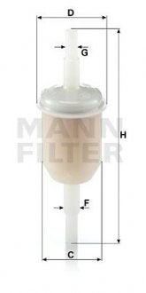 Топливный фильтр MANN WK31/2 (фото 1)