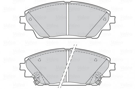 Гальмівні колодки дискові MAZDA CX-3/Mazda 3 "1,5-2,0 "F "08>> Valeo ="302285" (фото 1)