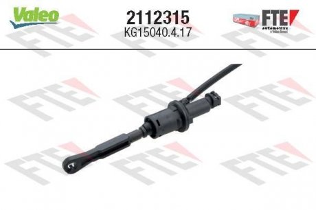 Циліндр зчеплення головний CITROEN/PEUGEOT Valeo ="2112315" (фото 1)