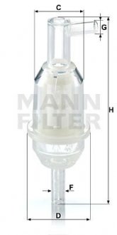 Топливный фильтр MANN WK31/5 (фото 1)