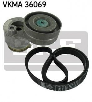 Роликовий модуль натягувача ременя (ролик, ремень) SKF VKMA 36069 (фото 1)