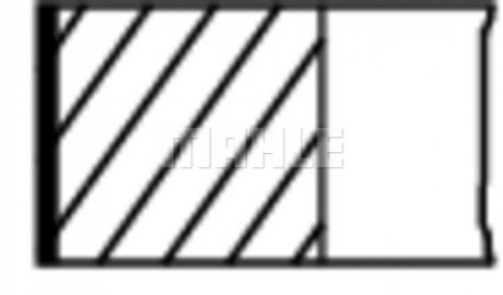 Кільця поршневі Mahle 011 RS 10100 0N0 (фото 1)