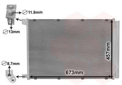 Конденсор кондиціонера MERCEDES C W205/CLS/E/S Van Wezel 30015703 (фото 1)