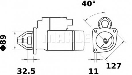 Стартер claas Mahle MS 548 (фото 1)