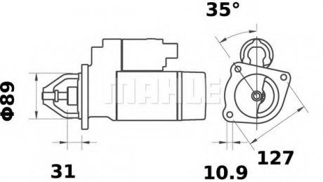 Стартер man Mahle MS 424 (фото 1)