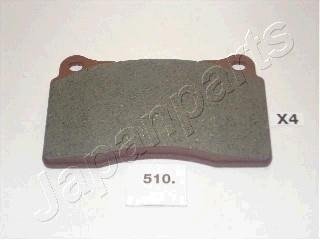 Mitsubishi тормозные колодки передн.lancer v evo 04 -,subaru impreza wrx 01- JAPANPARTS PA-510AF (фото 1)