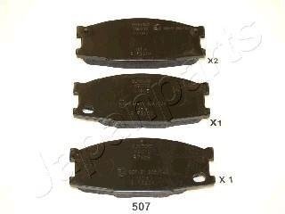 Mitsubishi к-т тормозных колодок передних canter JAPANPARTS PA-507AF (фото 1)