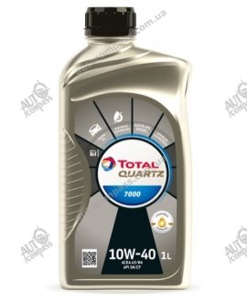 Масло моторное Quartz 7000 10W-40 (1 л) TOTAL 216674 (фото 1)