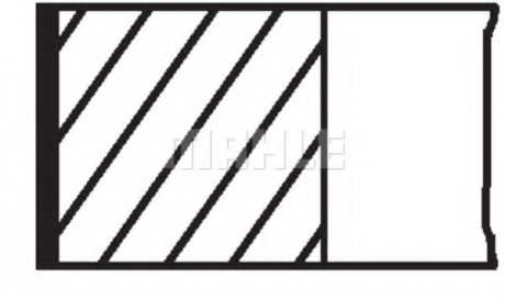 Кільця поршневі Mahle 081 RS 00101 0N2 (фото 1)