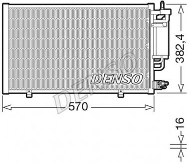 Радиатор кондиціонера ford Denso DCN10051 (фото 1)