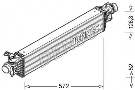 Интеркулер opel Denso DIT20005 (фото 1)