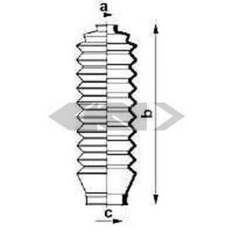 Пильовик рульового механізма GKN/Spidan 83934 (фото 1)