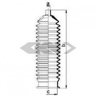 Пыльник рулевого механизма GKN/Spidan 83923 (фото 1)