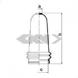 Пыльник рулевого механизма GKN/Spidan 83613 (фото 1)