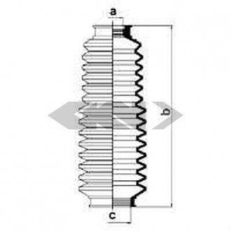 Пыльник рулевого механизма GKN/Spidan 83518 (фото 1)