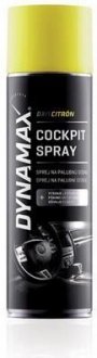 Средство для полировки и защиты приборных панелей (лимон) dxi1 cockpit spray lemon (500ml) Dynamax 606136 (фото 1)