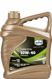 4л Turbosyn 10W-40 Масло полусинт. ACEA A3/B4, API SL/CF, MB229.1, VW500.00/505.00 Eurol 001863 (фото 1)