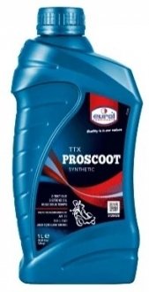 1л TTX ProScoot Масло 2-х такт. полусинт. (1:50) API TC, JASO FC/FD, Eurol 001771 (фото 1)