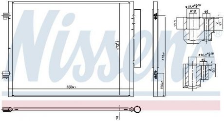 Радіатор кондиціонера First Fit NISSENS 941066 (фото 1)