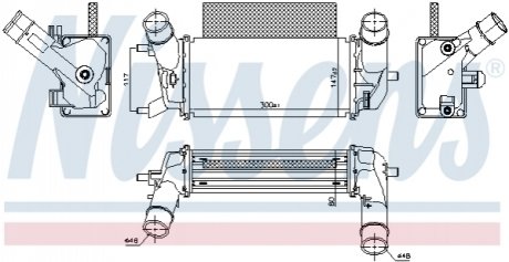 Интеркулер NISSENS 961486 (фото 1)