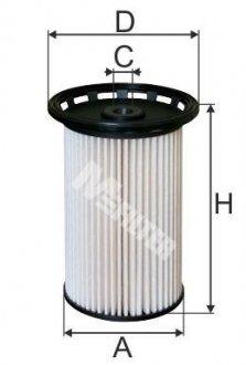 Фільтр паливний (переменный елемент) M-Filter DE3138 (фото 1)