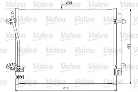 Радіатор кондиціонера Volkswagen Valeo 814039 (фото 1)