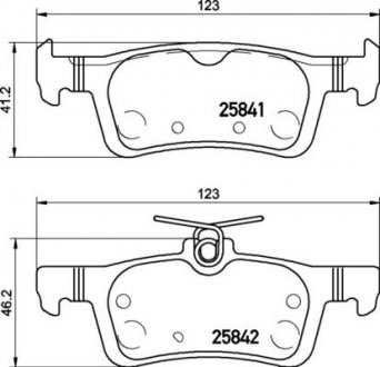 Комплект гальмівних колодок з 4 шт. дисків BREMBO P24 204 (фото 1)