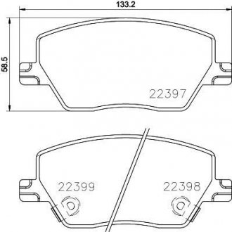 Гальмівні колодки дискові BREMBO P23 170 (фото 1)