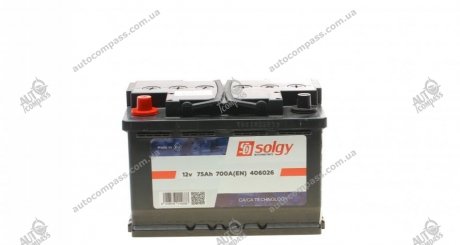 Стартерна батарея (акумулятор) SOLGY 406026 (фото 1)